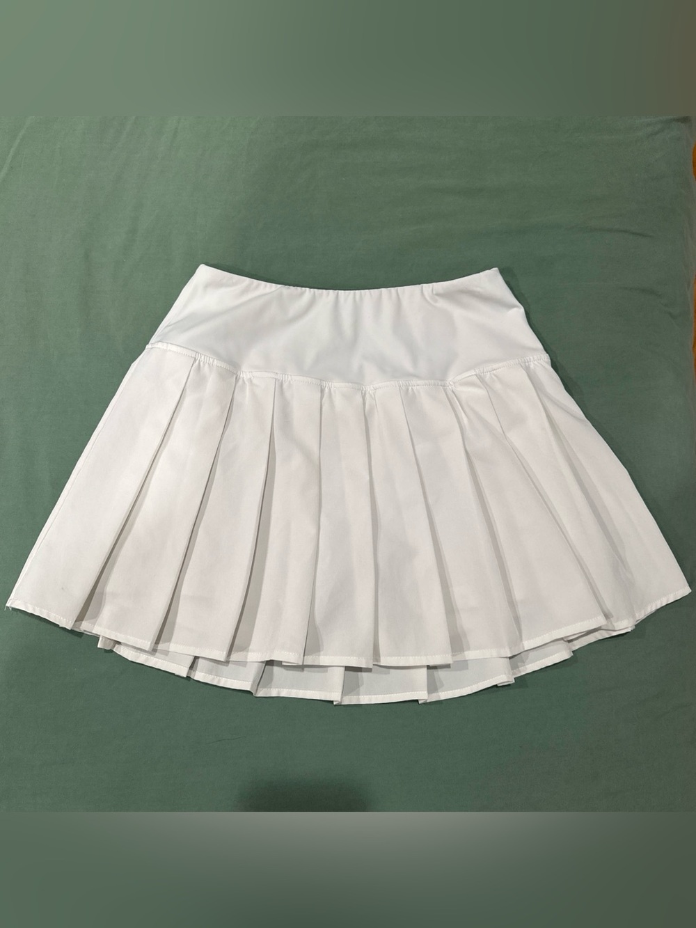 White Pleated Tennis Skort